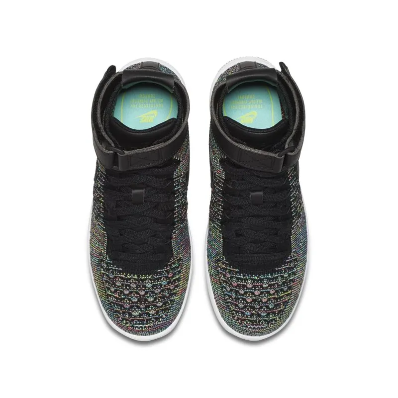 Nike  Air Force 1 Ultra Flyknit Mid Multi-Color 2.0 (GS) Pink Blast/Black-White (862824-600)