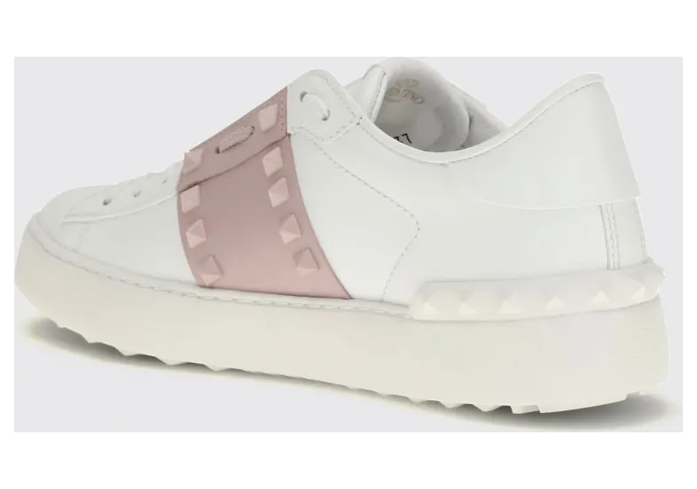 Valentino garavani Rockstud Untitled Sneakers in Smooth Leather with Studs White 1 (S0A01LTU834) (2)