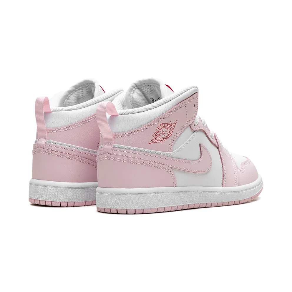 Jordan 1 Mid PS “Pink Foam Fire Red White” (DQ8424-608)