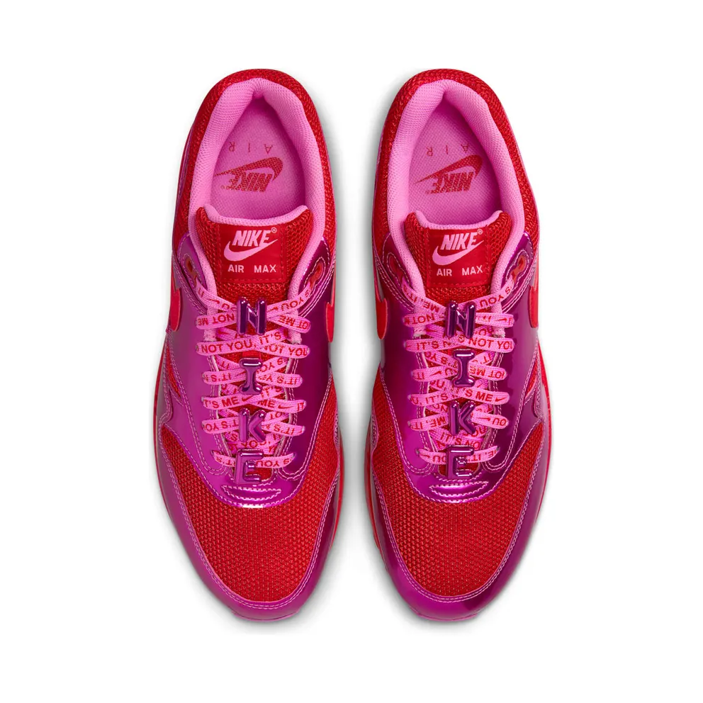 Nike Air Max 1 PRM “Valentine’s Day” (playful pink / university red) – HV2301-600