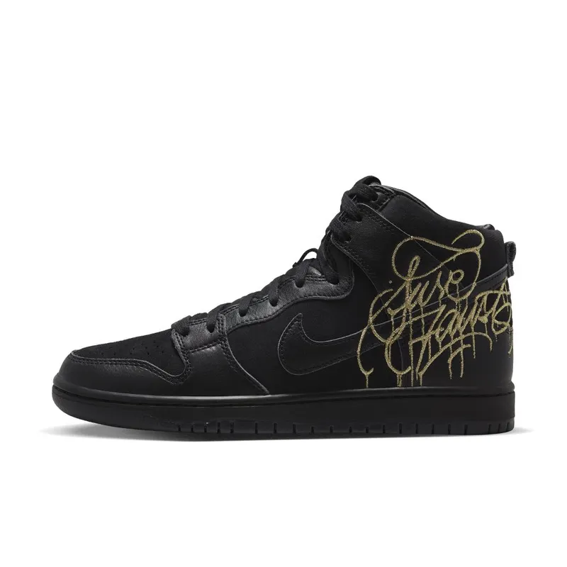 Nike SB Dunk High Pro Black/Metallic Gold/Black – “Black / Metallic Gold / Black” (DH7755-001)