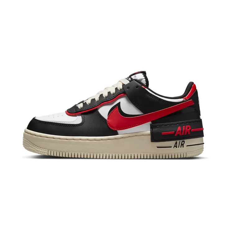 Nike Air Force 1 Shadow “Summit White / Black / White / University Red” (DR7883-102)