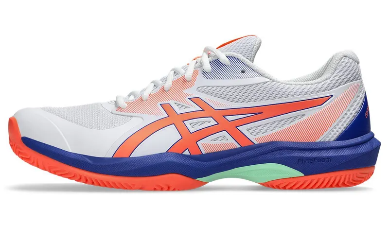 ASICS Game FF Padel White Vivid Coral (1041A493-100)
