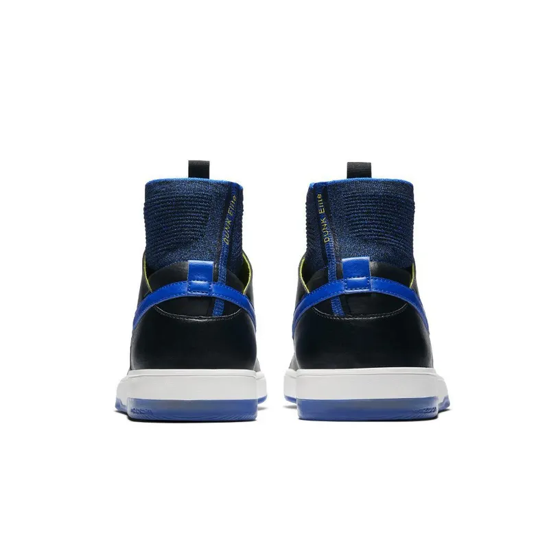 Nike SB Dunk High Elite Flyknit Terpening Black/Racer Blue-Sail-Sonic Yellow (918287-041)