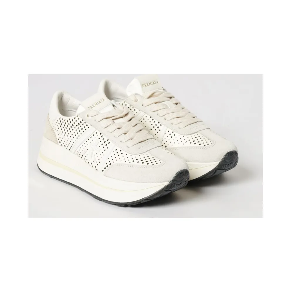 Premiata Leather Bethcoin Sneakers White 1 (BETHCOIN8171)