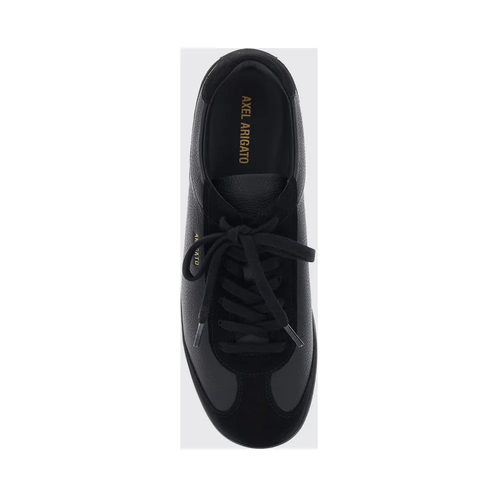 Axel Arigato Zane Low-Top Trainers in Smooth and Suede Calfskin Black (F4066005)