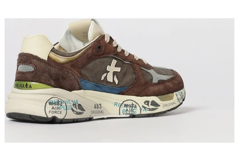 Premiata Mase Suede and Canvas Sneakers Beige (MASE258026) (2)