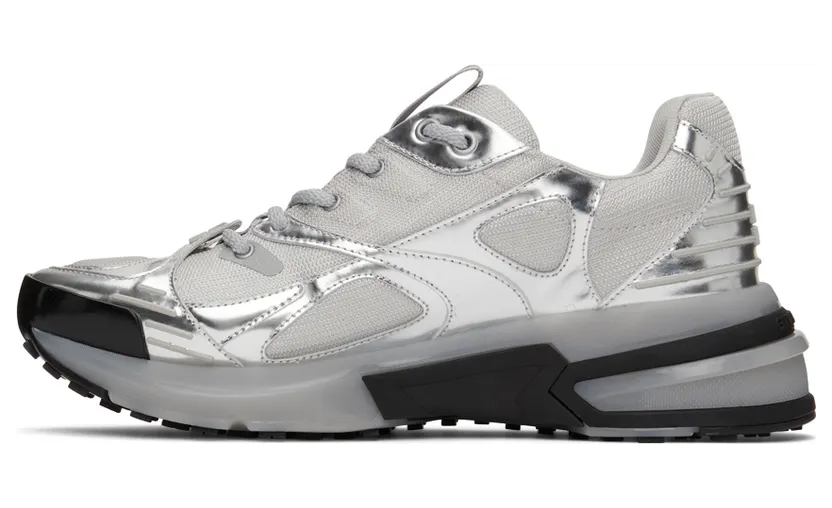 Givenchy Grey & Silver GIV 1 TR Sneakers (BH005TH16M) (3)