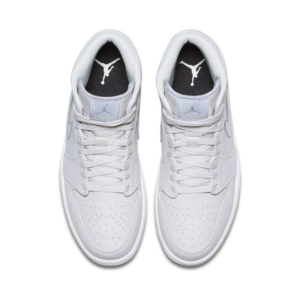 Jordan 1 Mid Light Bone Light Bone/Grey Fog-Reflect Silver (852542-003)