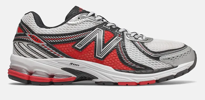 New Balance 860v2 White Silver Red (ML860XA)
