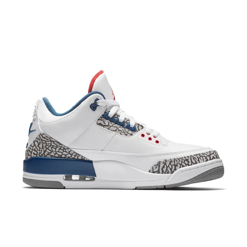 Jordan 3 Retro True Blue (2016) White/True Blue-Varsity Red (854262-106)