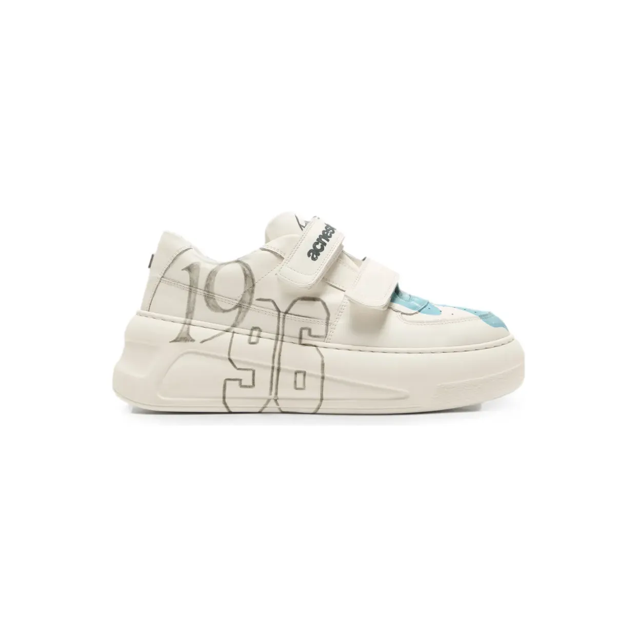 Acne Studios Plateau-Sneakers mit Klettverschluss Nude (CD0030)
