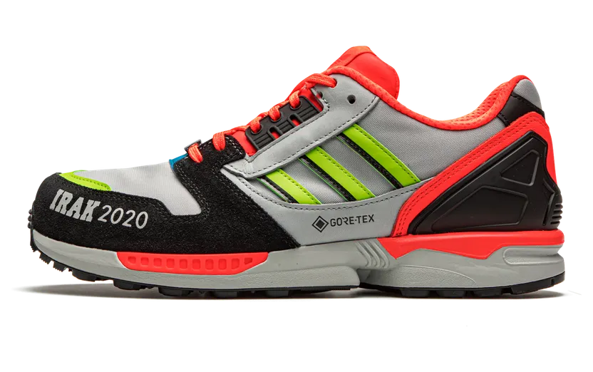 adidas ZX 8000 Irak Clear Onix / Semi Solar Slime / Solar Red (FX0371)
