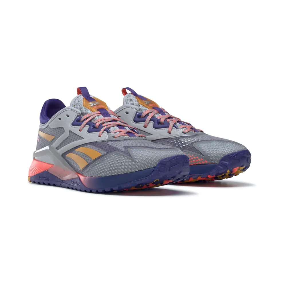 Reebok Nano X2 TR Adventure Pure Grey 3 / Bold Purple / Orange Flare (GY8904)