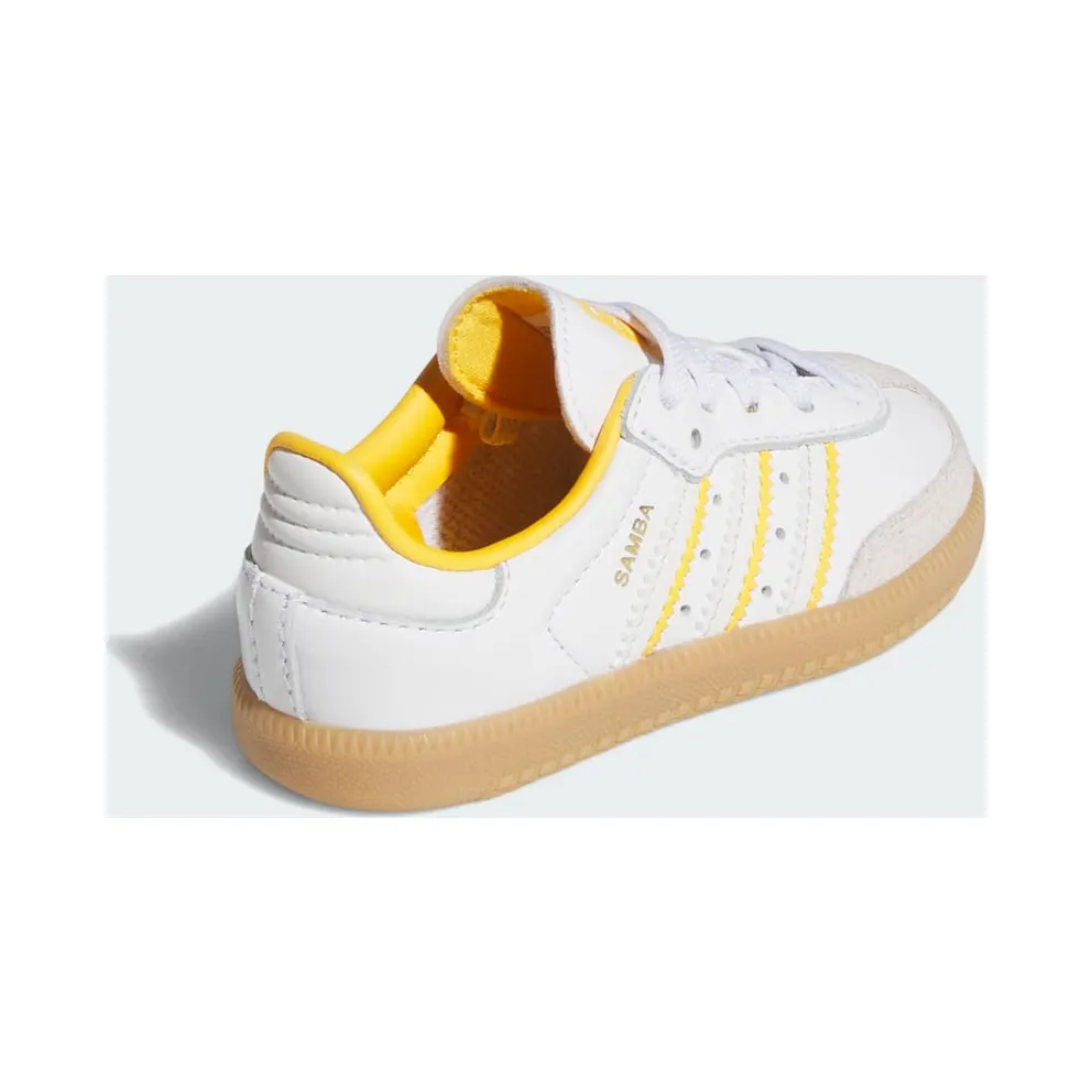 adidas Samba OG Crystal White Cloud White Crew Yellow (IH5642)
