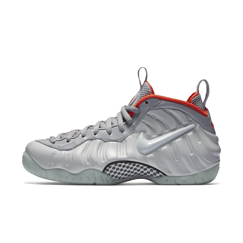 Nike Air Foamposite Pro Pure Platinum Pure Platinum/Pure Platinum-Wolf Grey-Bright Crimson (616750-003)
