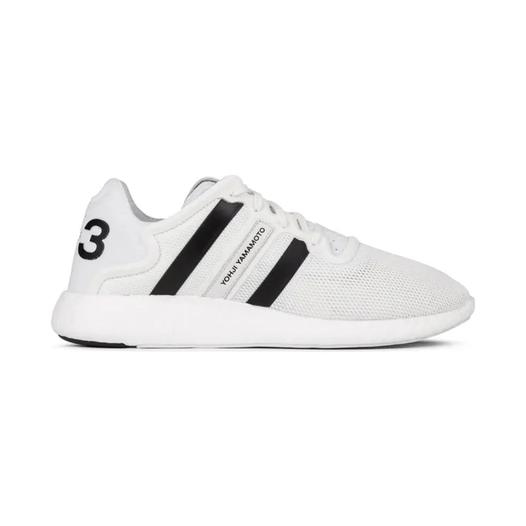 Y3 Run Boost White Black