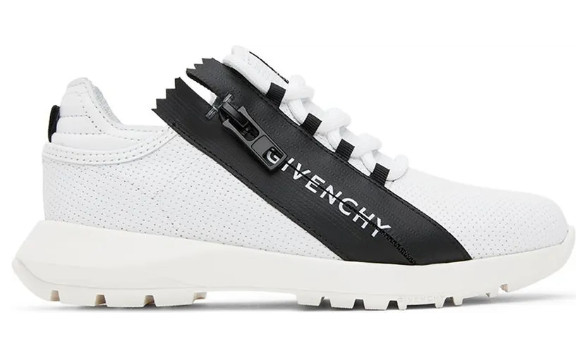 Givenchy Kids White Zip Logo Sneakers (H29069)