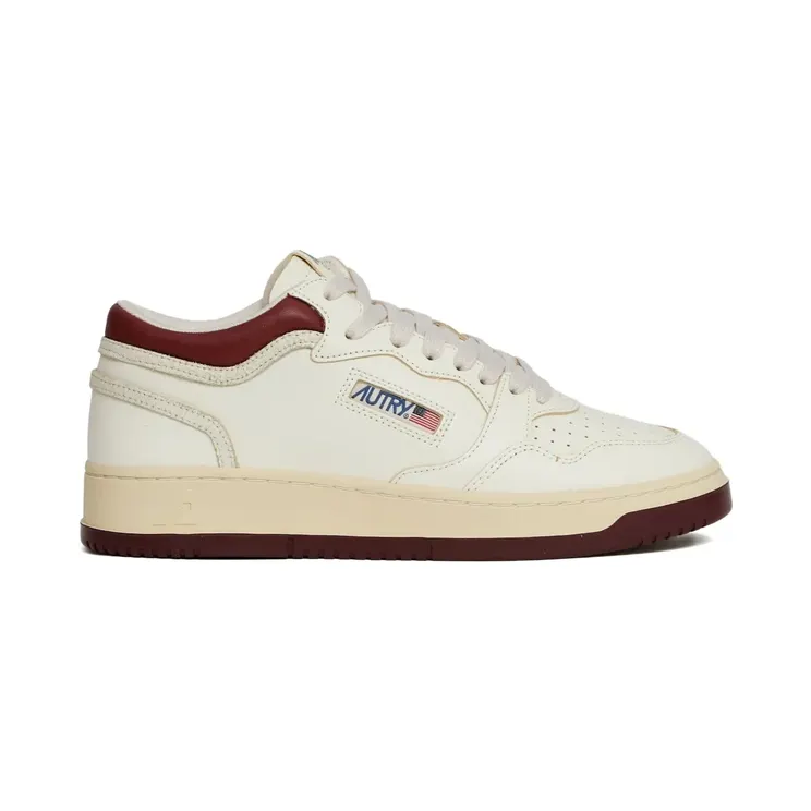 Autry Med-Way Mid leren sneakers – Beige (MYMMEK03)