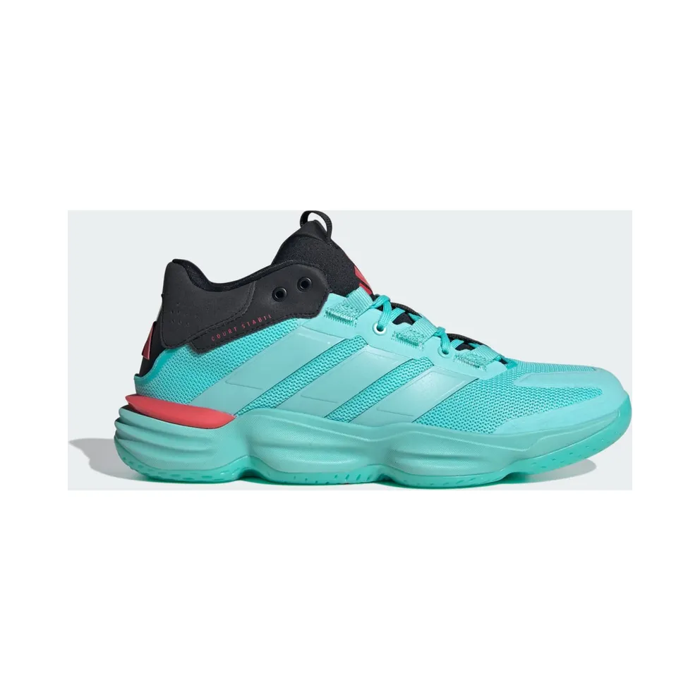 Adidas Court Stabil Indoor Flash Aqua / Flash Aqua / Semi Lucid Red (JR9541)