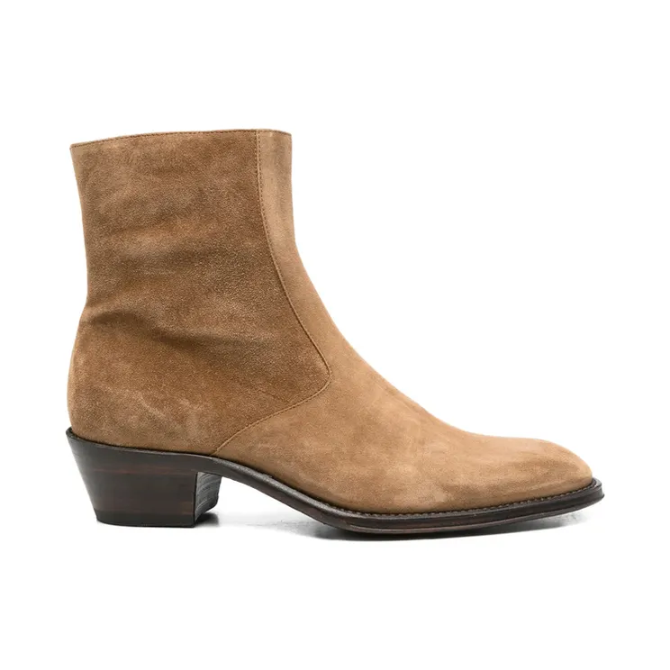 Eraldo Suede Side-zip Cowboy “Brown” (GERM SIGAR)
