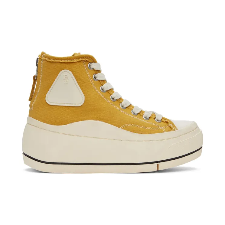 R13 Yellow Kurt High-Top Sneakers (R13S5029-S025A)