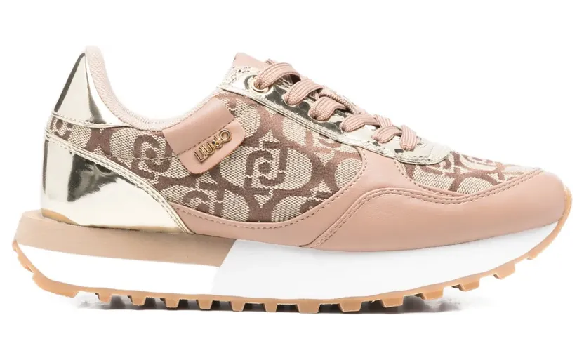 LIU JO 40 mm Evelyn 915 sneakers met monogram – Roze (BF5057EX322)