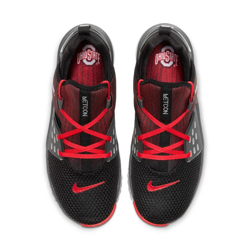 Nike Free X Metcon 2 Ohio State Black/Iron Grey-Pewter Grey-University Red (CQ8646-001)