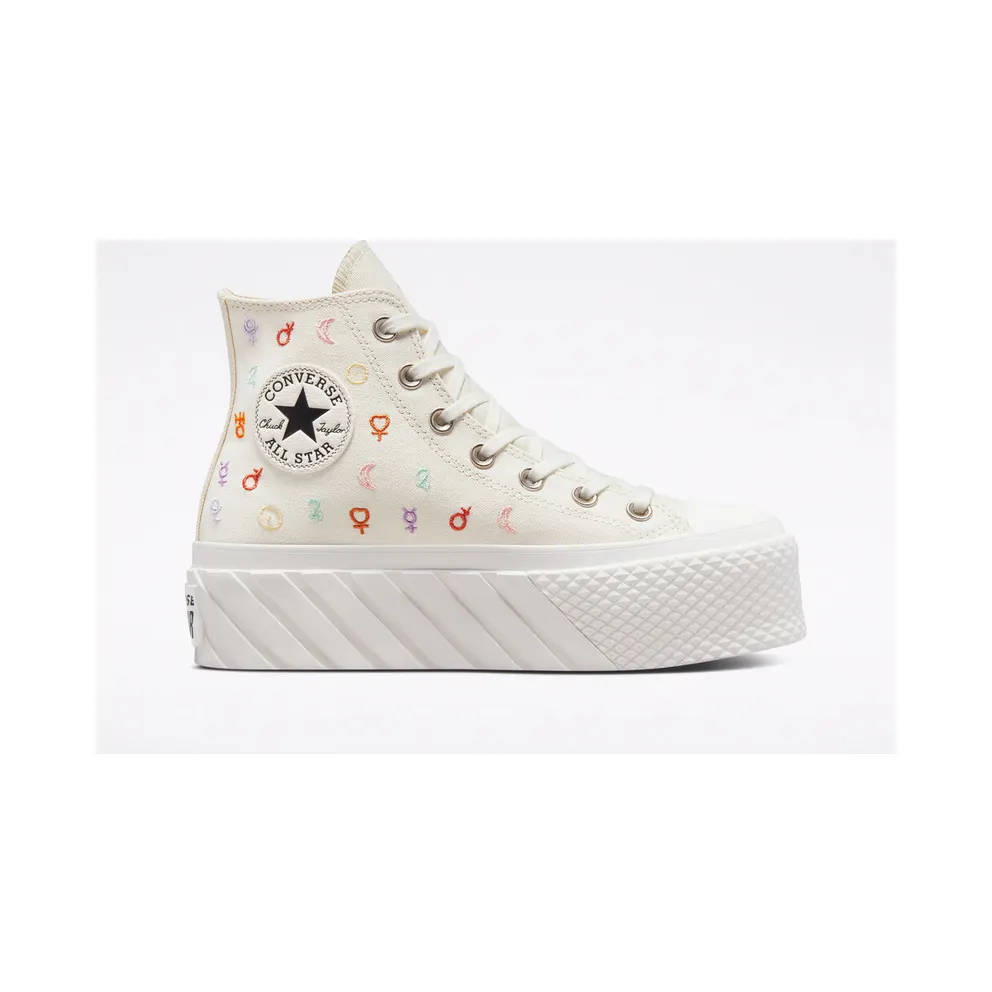 Converse Chuck Taylor All Star Lift 2X Platform Mystic Symbols Egret/vintage White (A03716C)