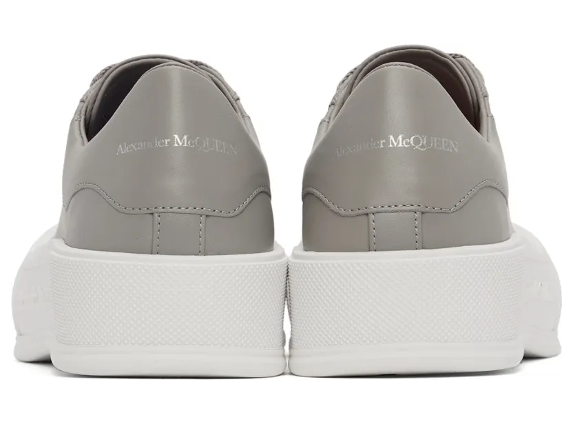 Alexander McQueen Black & White Leather Deck Plimsoll Sneakers (667245WIAB6) (4)