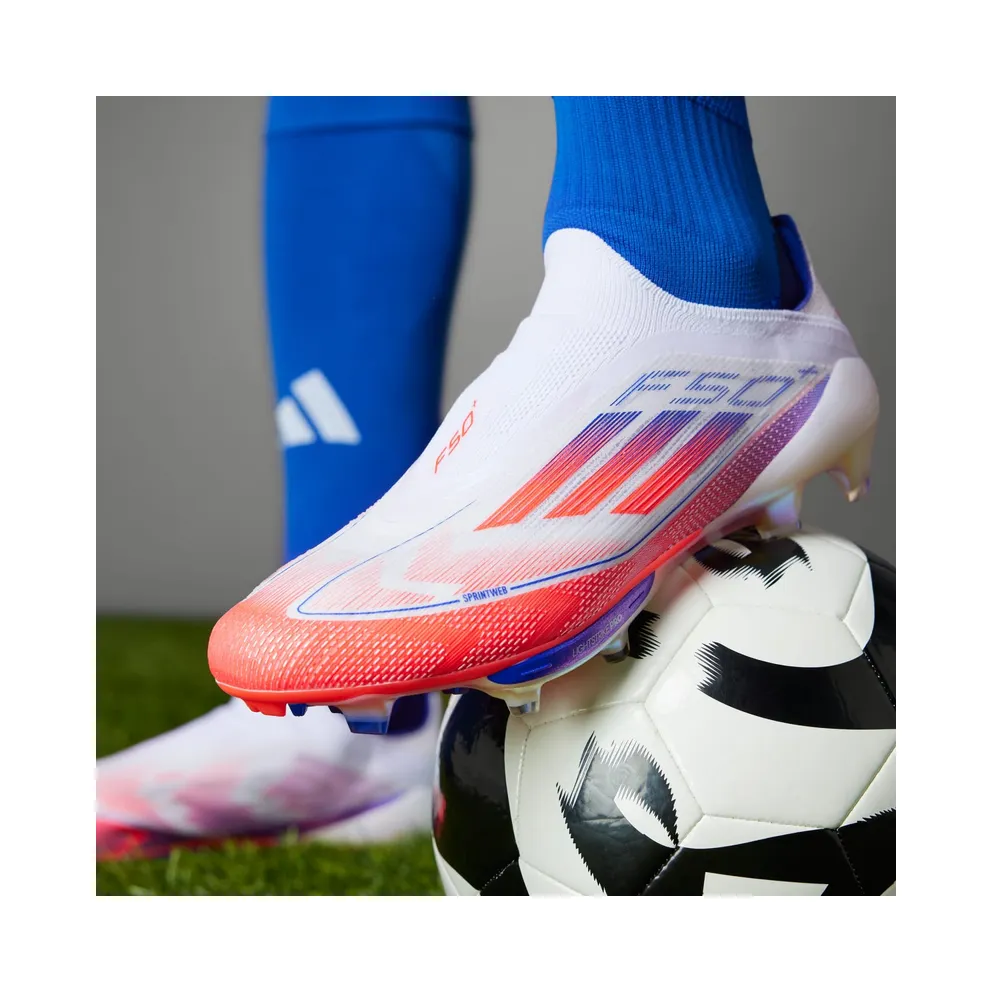 adidas F50+ Elite Laceless FG Cloud White Solar Red (IF1276)