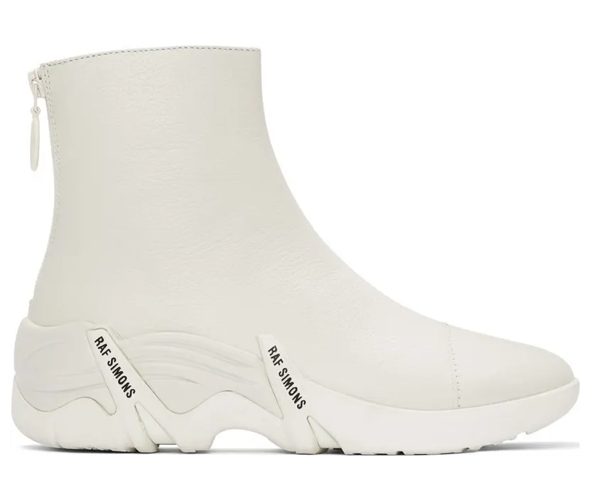 Raf Simons White Cyclon Sneakers (202-986B)