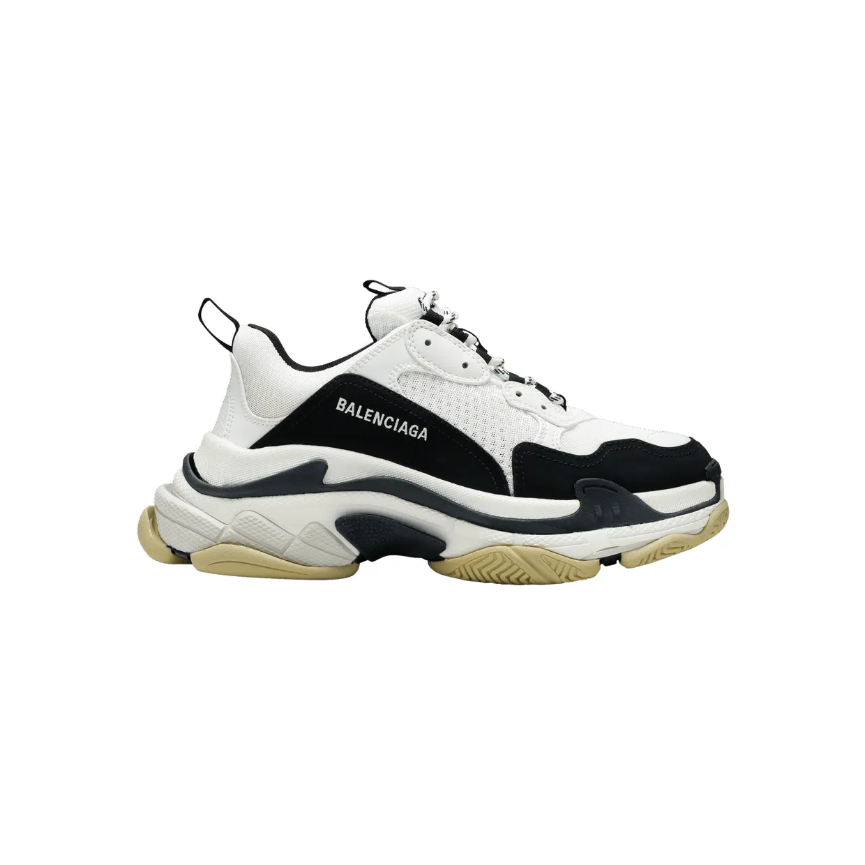 Balenciaga Triple S White Black