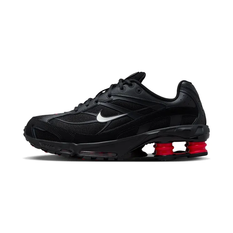 Nike Shox Ride 2 “Black / University Red / Medium Ash / Metallic Silver” (II7635-001)