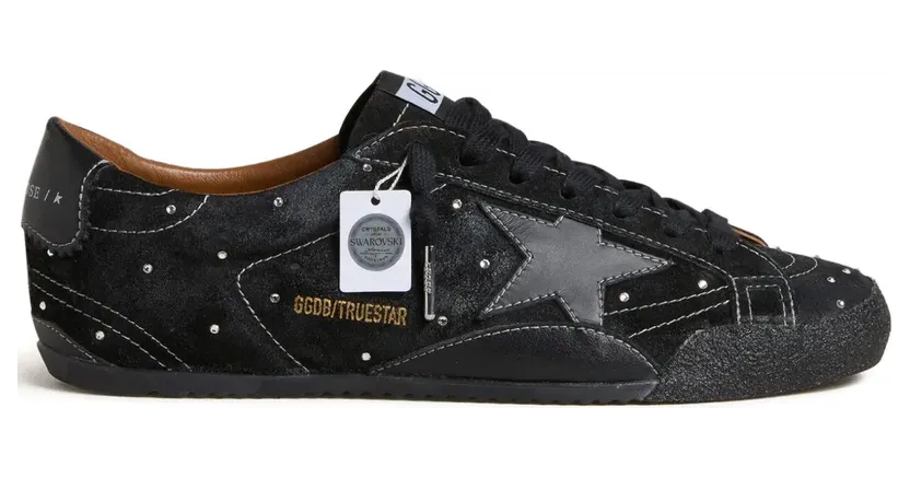 Golden Goose True-Star Sneakers mit Kristallen – Schwarz (GWF00922F007982)