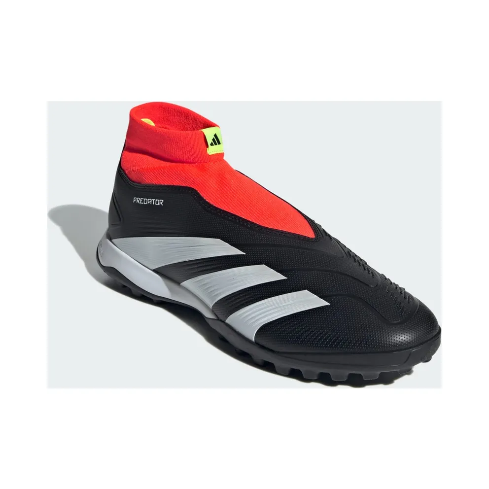adidas Predator 24 League Laceless Turf Core Black Cloud White Solar Red (IG7715)