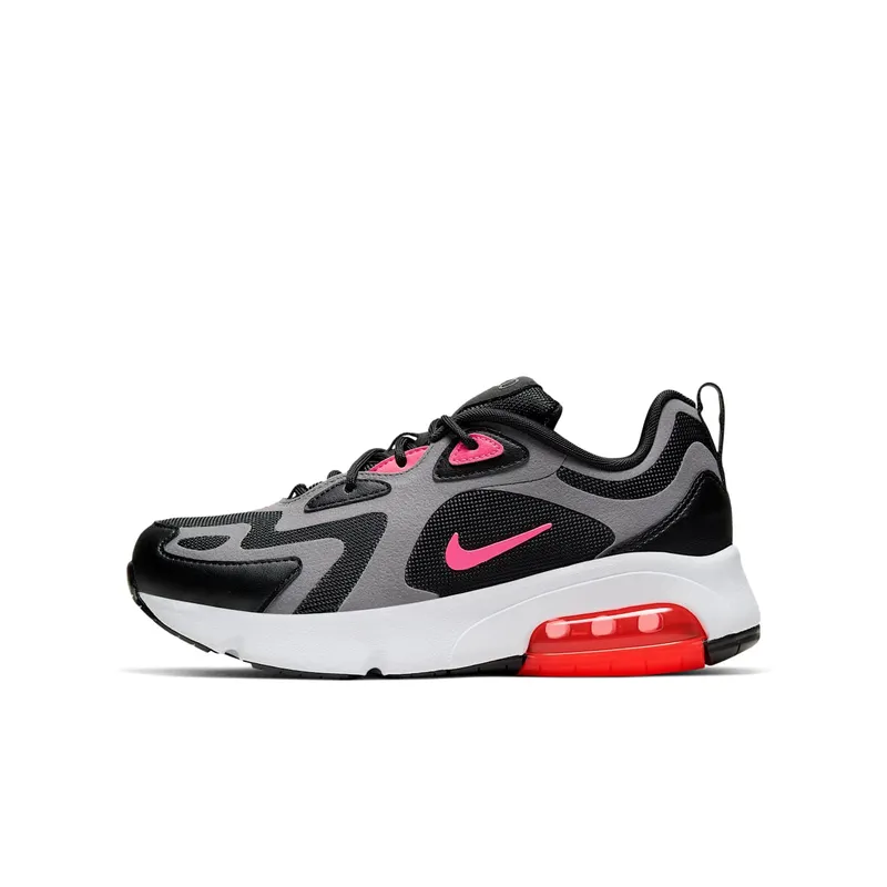 Nike Air Max 200 Black Hot Punch (GS) Black/Gunsmoke/White (CT6388-001)