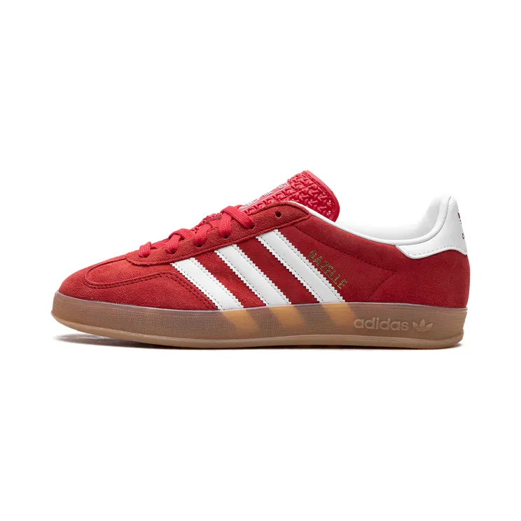 adidas Gazelle Indoor “Better Scarlet / Cloud White / Gum” (JI2063)