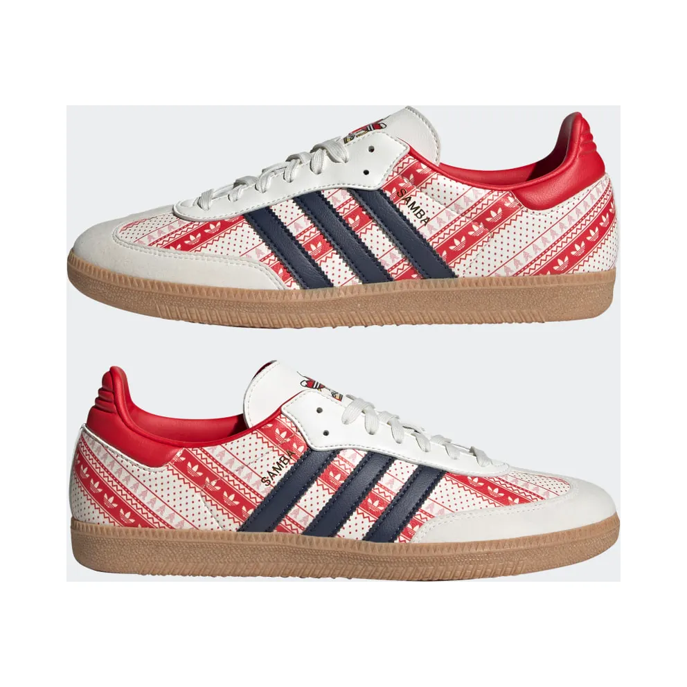 Adidas Samba Vegan Christmas Cloud White / Shadow Navy / Vivid Red (GZ4711)
