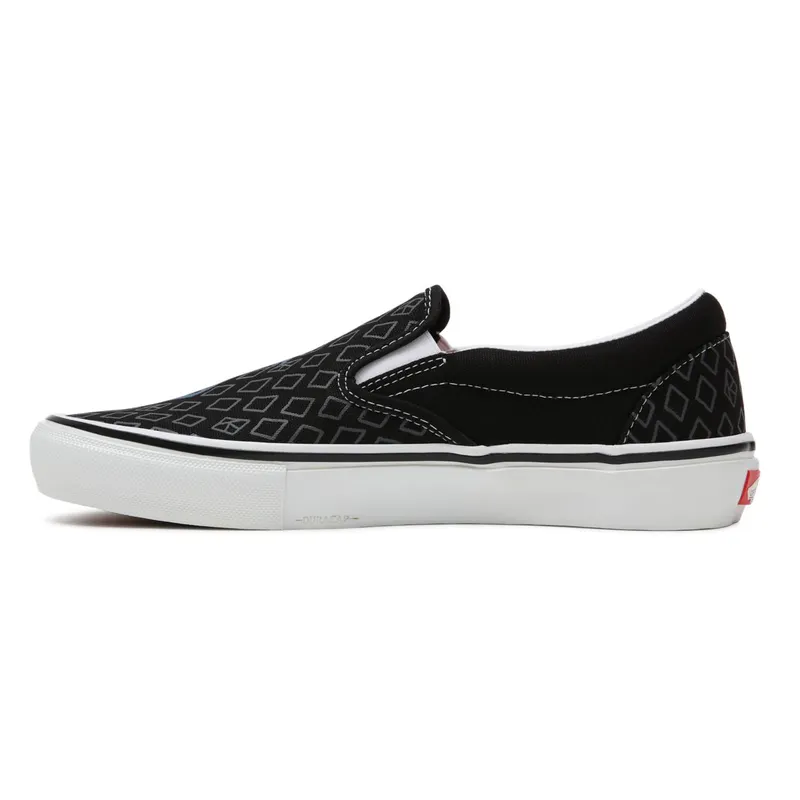 VANS Krooked By Natas For Ray Skate Slip-on Shoes Black (VN0A5FCAAPM)