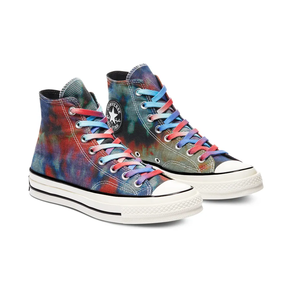 Converse Chuck Taylor All-Star 70s Hi Tie Dye Plaid Mint/Cactus Flower-Dewberry (168752C)