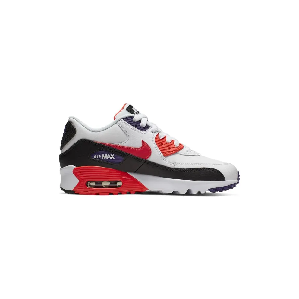 Nike Air Max 90 LTR White Crimson (GS) White/Crimson/Black (833412-117)