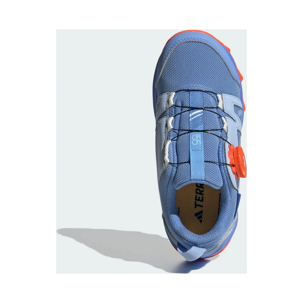adidas Terrex Agravic BOA RAIN.RDY Trail Running Blue Dawn / Cloud White / Impact Orange (HQ3498)