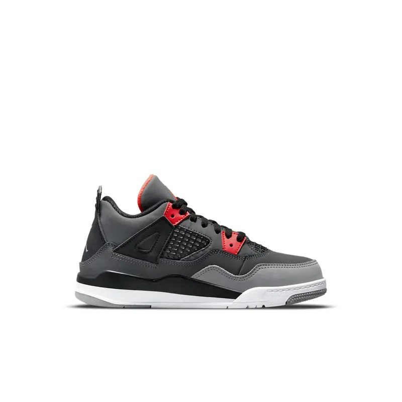 Jordan 4 Retro Infrared (PS) – “Dark Grey / Infrared 23-black-cement Grey” (BQ7669-061)