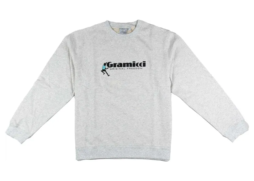 Gramicci – Dancing Man Sweatshirt – Sweatshirt-Crewneck (G3SU-J060-ash-heather)