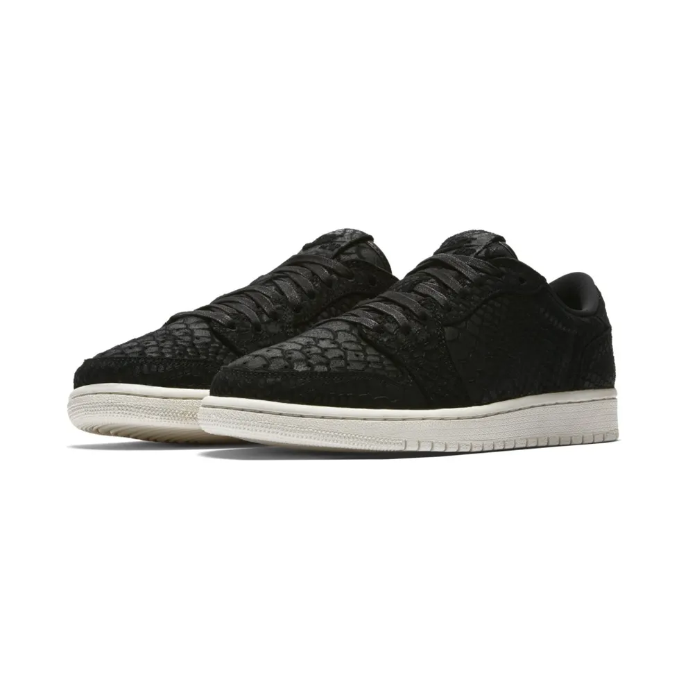 Jordan 1 Retro Low NS Black Python (W) Black/Black-Sail (AJ6004-010)