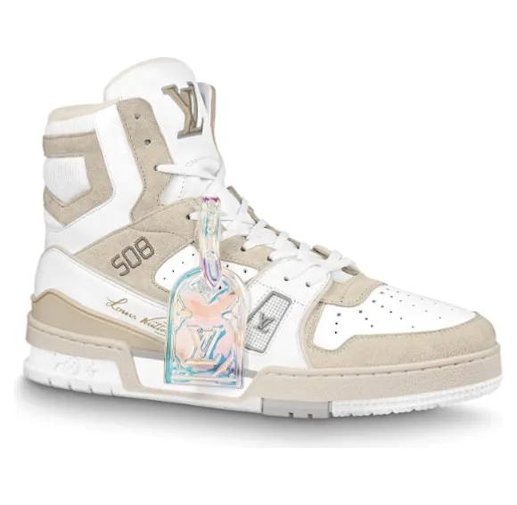 Louis Vuitton Trainer White Iridescent