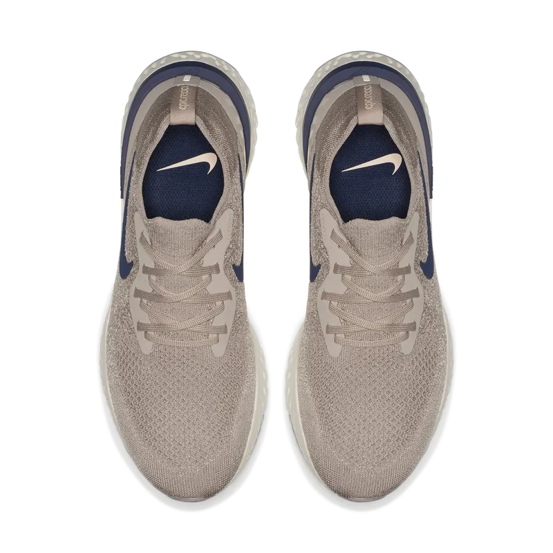 Nike  Epic React Flyknit Diffused Taupe Diffused Taupe/Blue Void-Phantom (AQ0067-201)