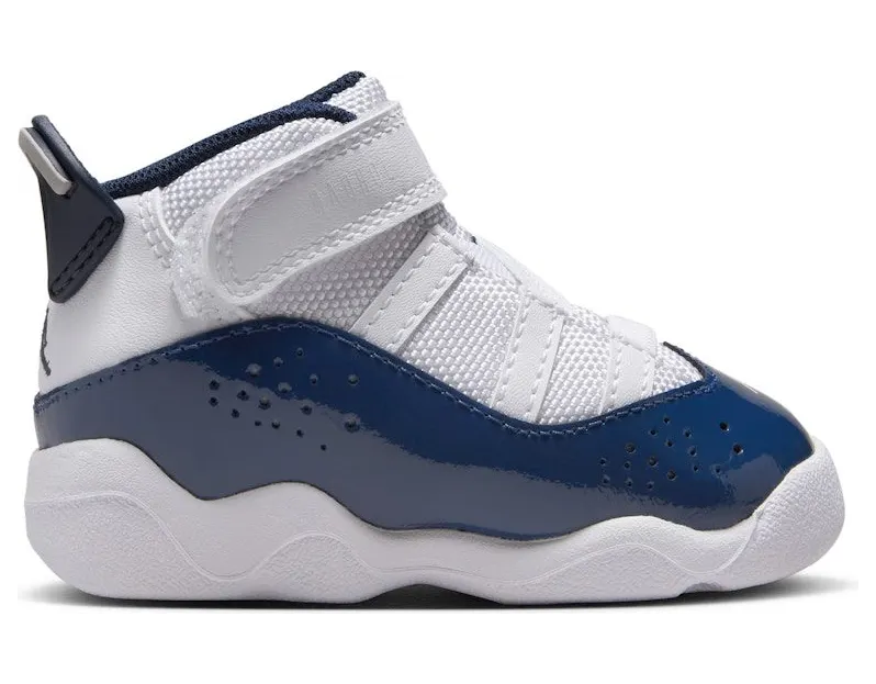 Jordan 6 Rings White Neutral Grey Midnight Navy (323420-124)