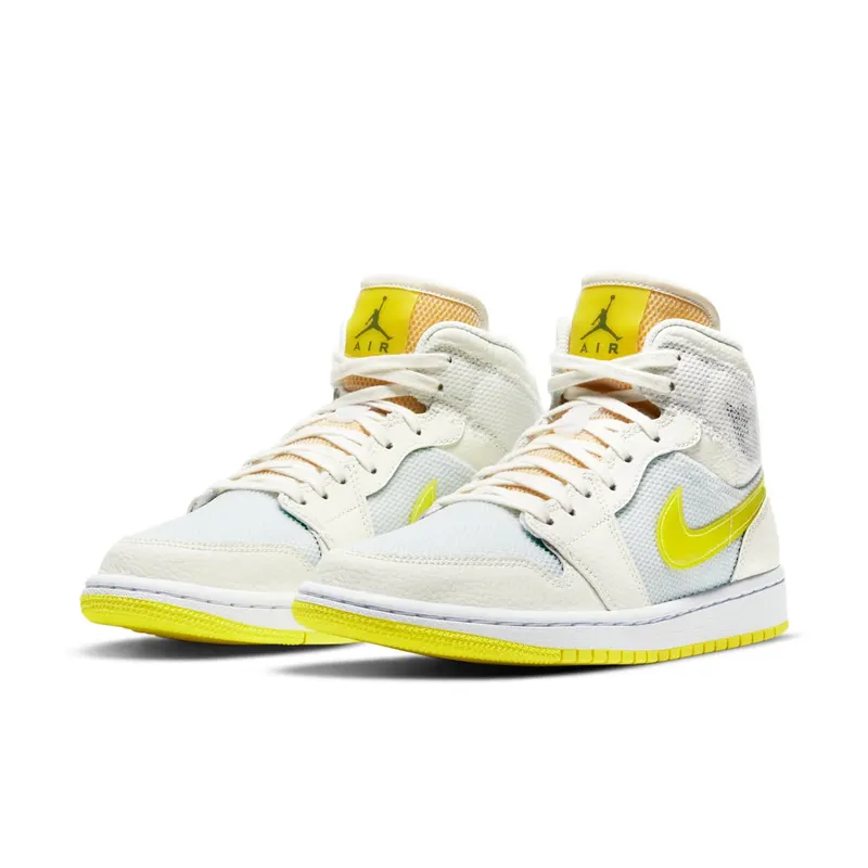 Jordan 1 Mid SE Voltage Yellow (W) White/Voltage Yellow (DB2822-107)